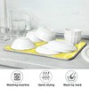 Yellow Lemon Dish Drying Mat for Kitchen Countertops Sinks Drying