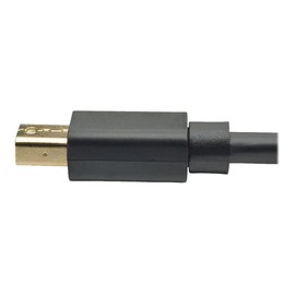 Tripp Lite Eaton Series P583-003-BK Mini DisplayPort to DisplayPort Cable 3 ft, 4K 60Hz, DP 1.2, Gold Latching Connectors, Black, Cloud Care Pre-Configured Bundle Eligible (10 Pack)