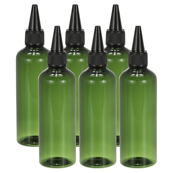 PATIKIL Plastic Applicator Bottle, 6 Pieces 3.4 oz (100 ml)