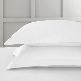 400 Thread Count Cotton Sateen Oxford Pillowcase Pair White