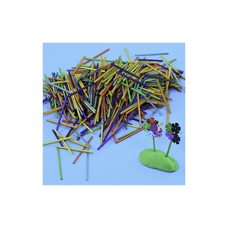 Coloured Crafting matchsticks - Pack of 1000 Assorted Colours