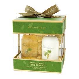 Chardonnay Bath & Body Care Set (Body Wash, Hand & Body Milk, Present, Gift, Gift for Women, Men, Popular, Thank You, Return, Farewell, Birthday, Mother's Day)