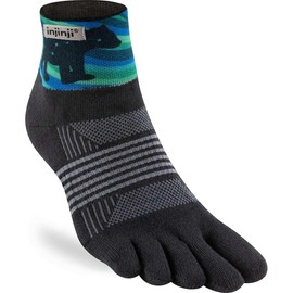 Injinji Women's Trail Midweight Mini Crew Artist Designed Aurora M/L, multicoloured