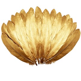 100pcs Black Goose Feathers 6-8 Inch for Crafts Wedding Party Decorations Clothing Hats Accessories Dream Catchers Making