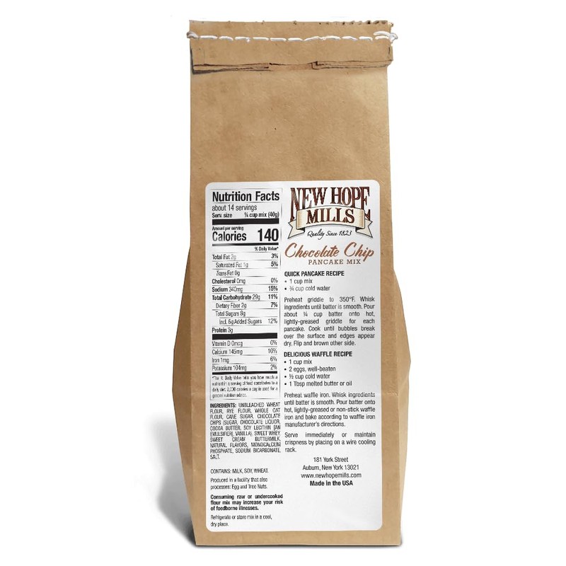 Chocolate Chip Pancake Mix by New Hope Mills - Rich,
