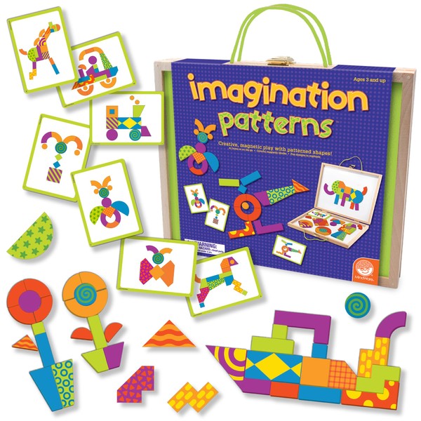 MindWare Imagination Patterns- Creative, Magnetic Play with Patterned Shapes!