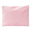 Solid Canvas Cosmetic Bag Make Up Clutch Bag (10.5"W x