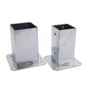 Galvanised Steel Post Support Base, 70 mm x 70 mm