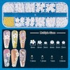 Nail Art Rhinestone Glue Gel&2 Boxes 3D Charms Accessories Kit