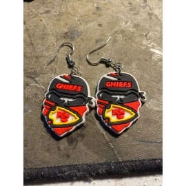 Kansas City Chiefs football team dangle earrings
