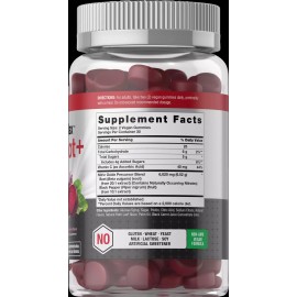 Horbäach Nitric Oxide Beet Root | 60 Vegan Gummies | With Nitrates | by Horbaach