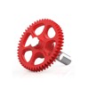 Dual Gear Assembly Kit Upgrade Extruder Red Wheel Kit 3D
