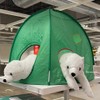 IKEA New DVÄRGMÅS Children's Play Tent Green 38 ½ "x 31 ½ " Ikea 705.476.00/705