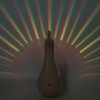 PeacockShaped Projection Lamp Decorative Light Touch Control ABS Nightlight Bedroom(Pink