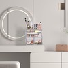 READAEER Makeup Organizer 3 Pieces Cosmetic Storage Case with 6
