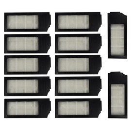 HQRP 12-Pack Robot Vacuum Cleaner Filter Replacement For Ecovacs Deebot X1 Omni / X1e OMNI / X1 Plus / X1 Turbo