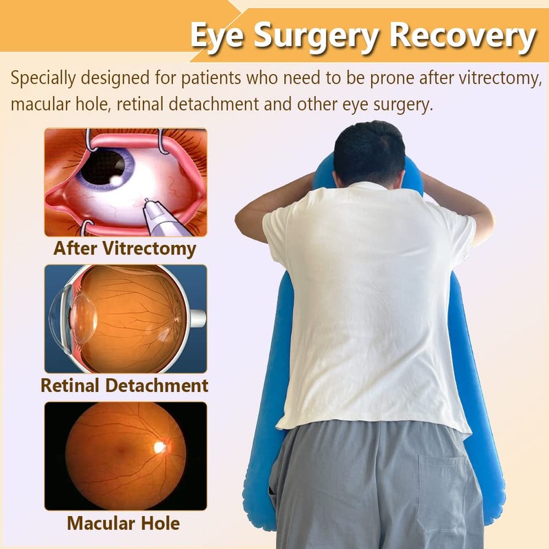 Face Down Pillow After Eye Surgery, Prone Pillow with Arm