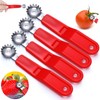 LemonRoad 4 Pcs Tomato Corer Tool Strawberry Huller Stem Remover