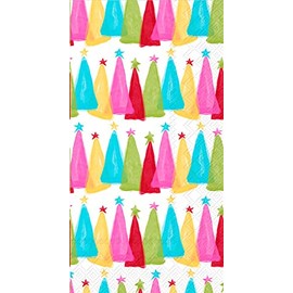 Boston International IHR 3-Ply Guest Towel Buffet Winter Holiday Christmas Paper Napkins, 16-Count, Jolly Folly Pattern