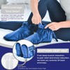 SUM Microwave Heated Therapy Slippers Blue–Warm Plush Comfort for Cold