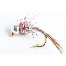 Blue Wing Olive Tungsten BH Rainbow Warrior Nymph Fly, 6-Pack (#18)
