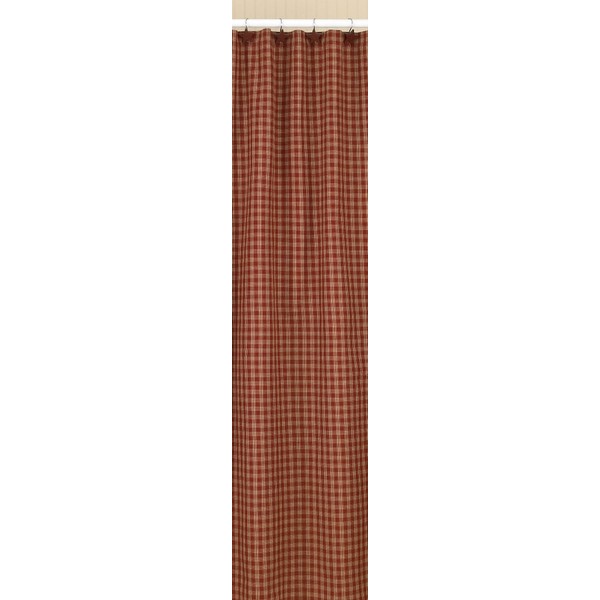 Park Designs Sturbridge Shower Curtain, 72 x 72, Wine