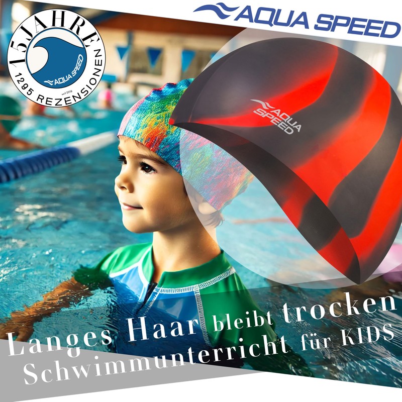 Aqua Speed Swimming Cap for Men, Bathing Cap Multi-Coloured with