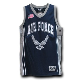 Rapiddominance Air Force Basketball Jersey, Navy, X-Large