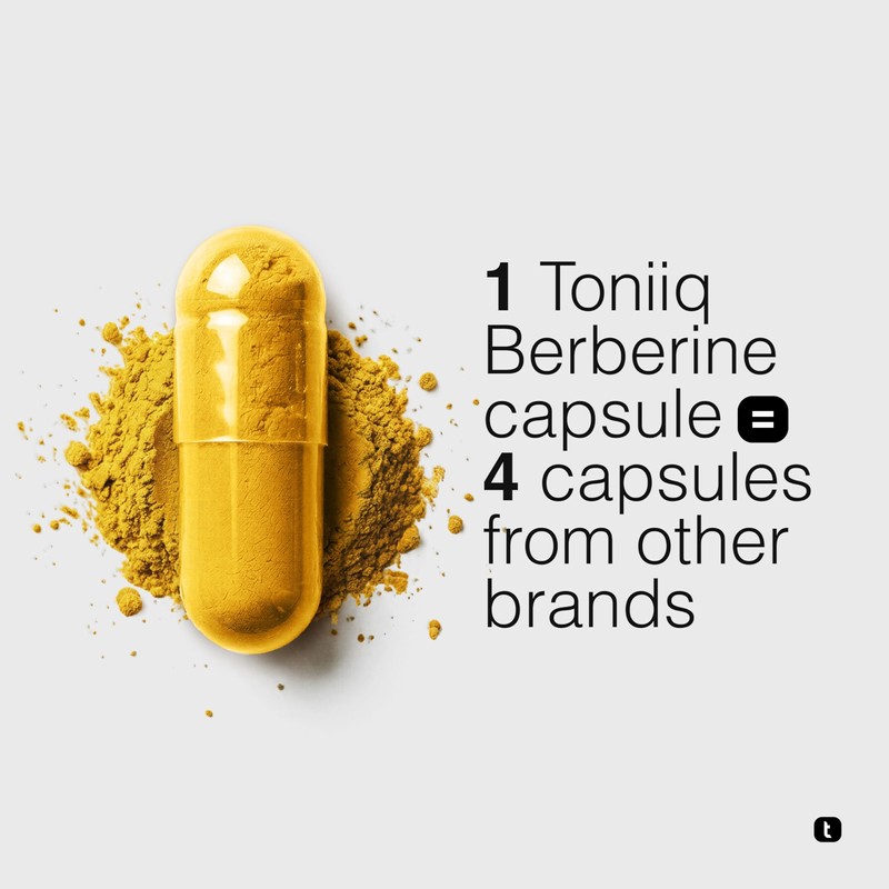 Toniiq NSF Certified Ultra High Strength Berberine HCl from The