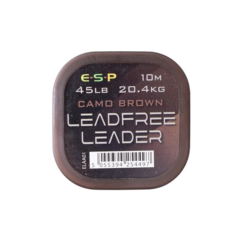 ESP Leadfree Leader 10m 45lb: Camo Brown