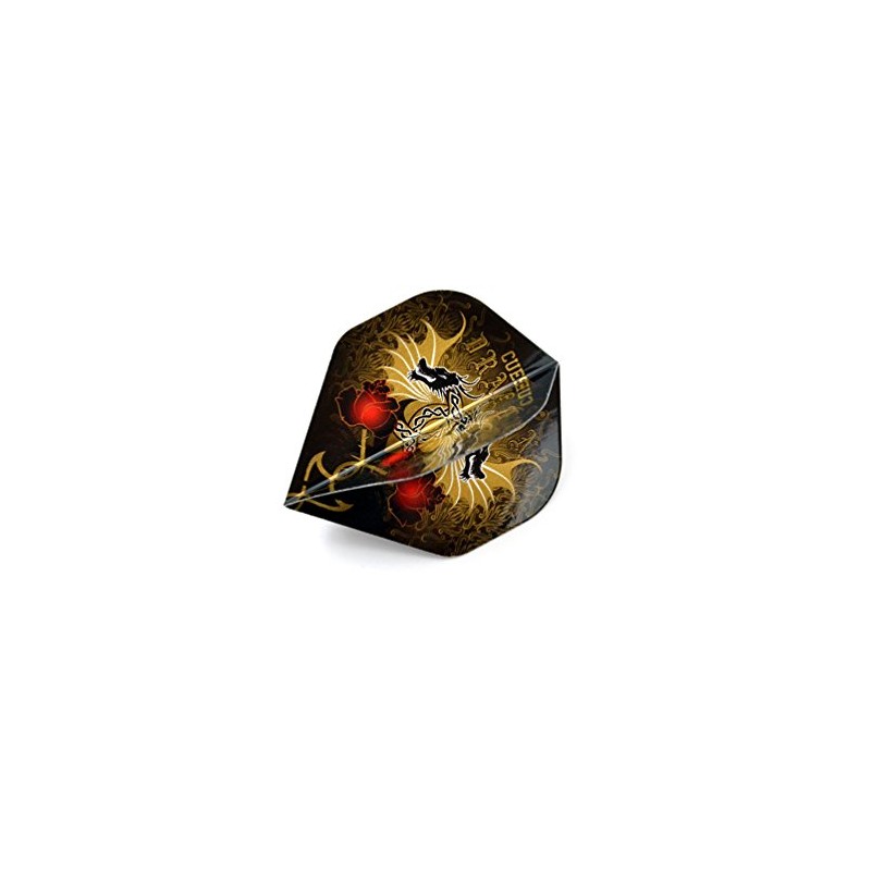 CUESOUL Standard Shape Super Thick Metallic Pattern Dart Flight, Set