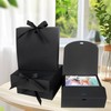 GXFCING 10 Pack Gift Boxes with Lids 16x16x5cm Black Cardboard