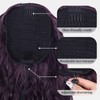 Rosooi 26 Inch Long Black Drawstring Ponytail Extension for Women