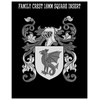 Hince Family Crest Surname Coat of Arms Heraldry Engraved Letter