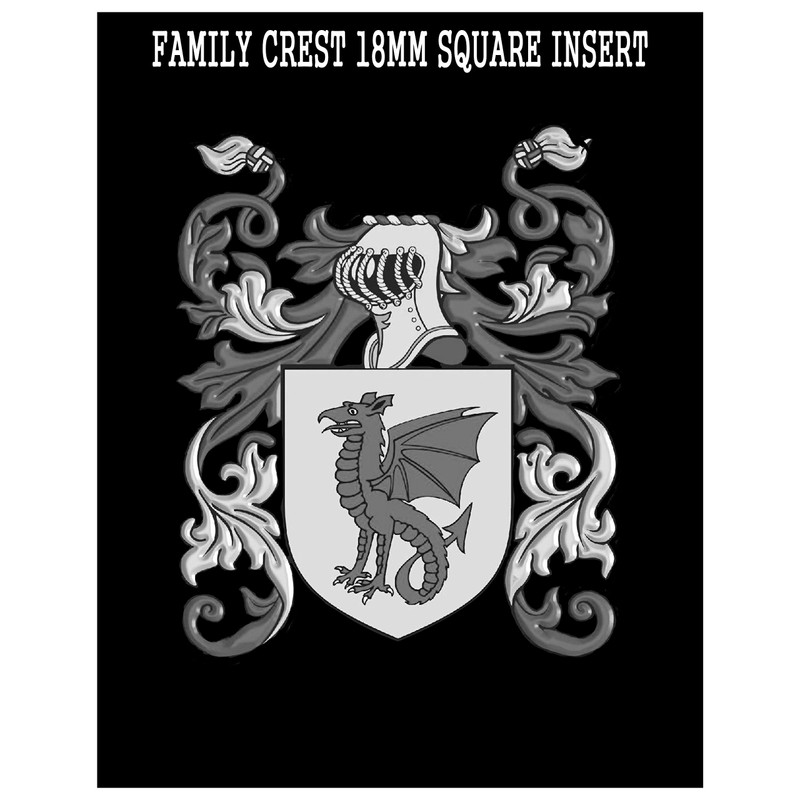Hince Family Crest Surname Coat of Arms Heraldry Engraved Letter