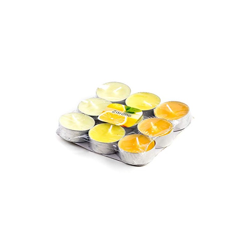 DARO DEKO Scented Tea Lights - Lavender, Lemon, Rose, Apple
