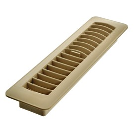 Imperial RG1453 Louvered Plastic Floor Register, 2.25x12 Inch, Taupe