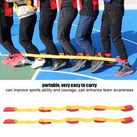 Outdoor Team Game, 5-Legged Race Band 3/5/8 Person Outdoor Party Group Game,Team Game Fastening Tape, Cooperative Team Race for Birthday Party, Team-Building (5#)