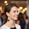 Fiklon Black White Rectangle Dangle Earrings for Women