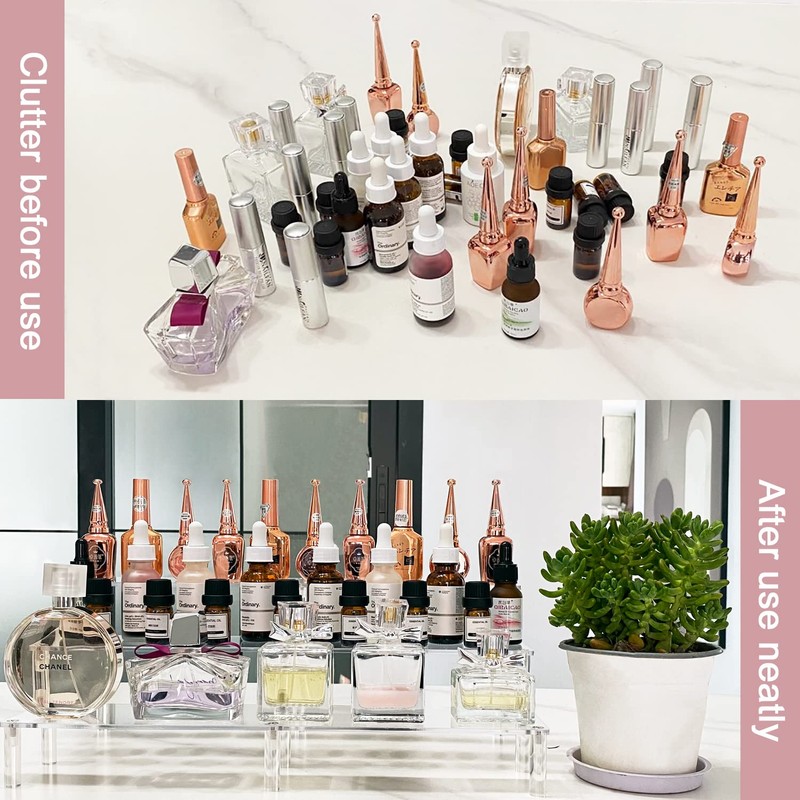 Acrylic Riser Display Shelf,3 Tier Display Riser for Amiibo Funko