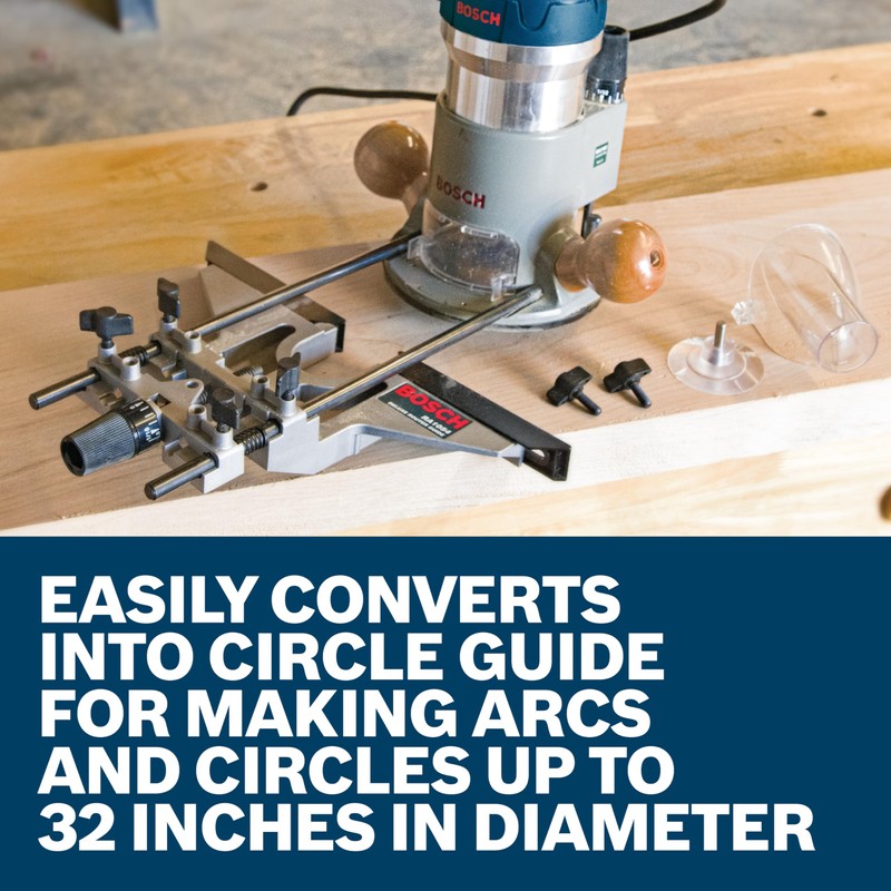 BOSCH RA1054 Deluxe Router Edge Guide with Dust Extraction Hood