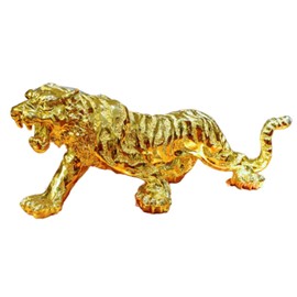 Tigle Blanc Tiger Figurine Feng Shui Good Luck Object Golden Tiger Lucky Charm Power Spot Money Luck Good Luck Work Zodiac Zodiac 30cm