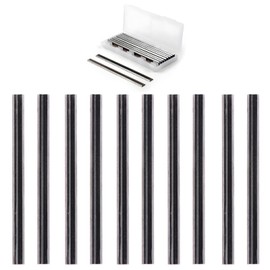 GIONAR Pack of 10 Planer Blades 82mm Reversible Planer Blades High Speed Steel for Makita Black & Decker Bosch DeWalt Trend Elu etc