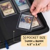 Carpeta Toploader de 4 Bolsillos para Tarjetas de 3x4, con