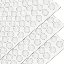 300 PCS 3/8 inch Cabinet Door Bumpers,Circular Self-Adhesive Clear Rubber Bumpers,Picture Frames，Glass Desktop Anti Slip Pad, Anti-Collision Pads,Kitchen Cabinet Pads for Drawers,Rubber feet