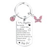 To My Daughter Keychain Gifts Sweet 16 Gifts for Daughter