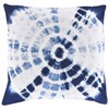 Set of 5 Tie Dye Cushion Cover, 16x16 Indigo Pillowcase,
