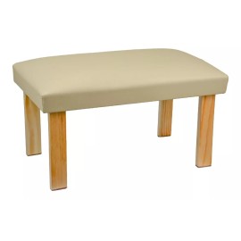 Tendencia Spa - Banco De Madera Para Camilla - Vinil Crema