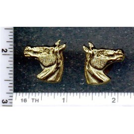 Chicago Police Department Mounted Patrol Unit Collar Brass Set - Illinois