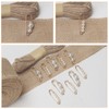 FALSKT 4cmX12m Hessian Ribbon Jute Burlap Ribbon Natural Jute Ribbon